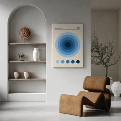 Bauhaus 1923 Print – Blue