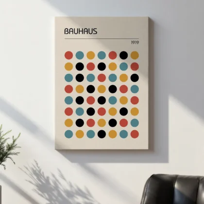 Bauhaus Geometric Print – Colourful Circles