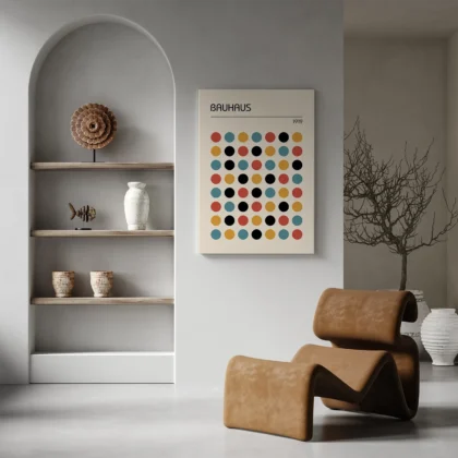 Bauhaus Geometric Print – Colourful Circles