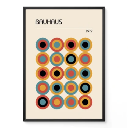 Bauhaus paveikslas – Apskritimų ritmas