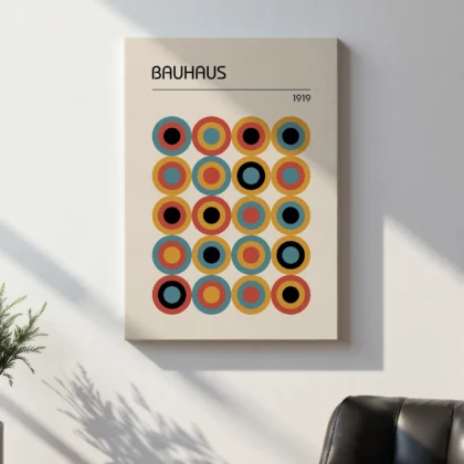Bauhaus paveikslas – Apskritimų ritmas