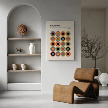 Bauhaus paveikslas – Apskritimų ritmas