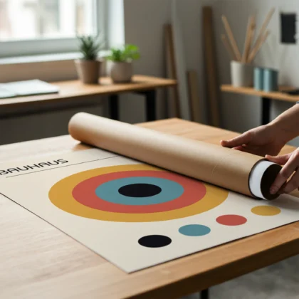 Bauhaus Circles Print