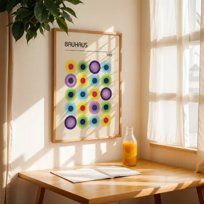 Bauhaus Exhibition Print – Geometric Wall Art