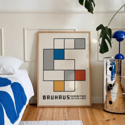 Bauhaus Wandbild – Minimalistische Komposition