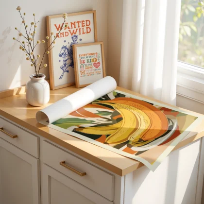 Banana Wall Art – Fruit Poster or Canvas Print