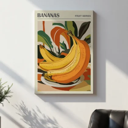 Banana Wall Art – Fruit Poster or Canvas Print