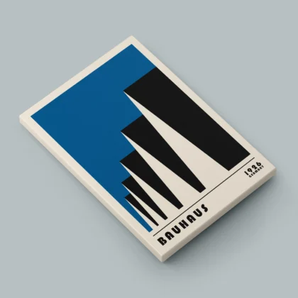 Bauhaus Print Set of 3 – Blue Forms