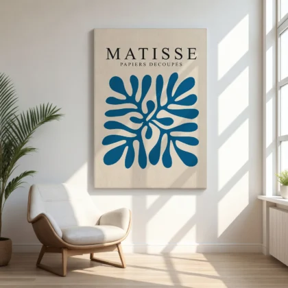 Bauhaus Print Set of 3 – Blue Forms