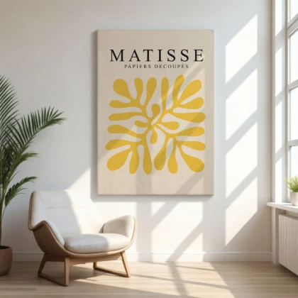 Bauhaus Print Set of 3 – Yellow Forms
