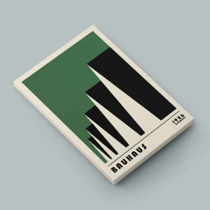 Bauhaus Print Set of 3 – Green Forms