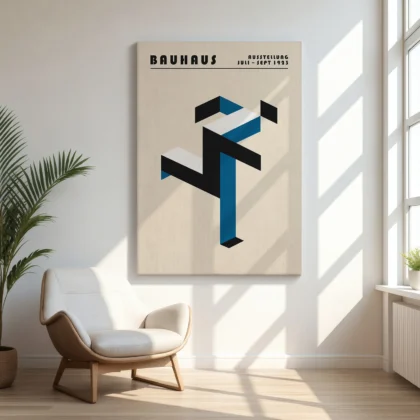Bauhaus Print Set of 3 – Retro Composition