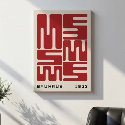 Bauhaus Art Print – Red City Blocks