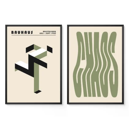 Bauhaus Print Set of 2 – Running Chaos