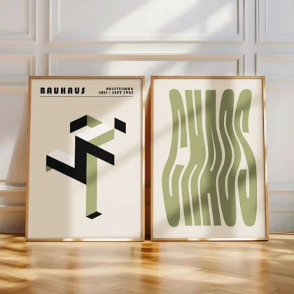 Bauhaus Print Set of 2 – Running Chaos