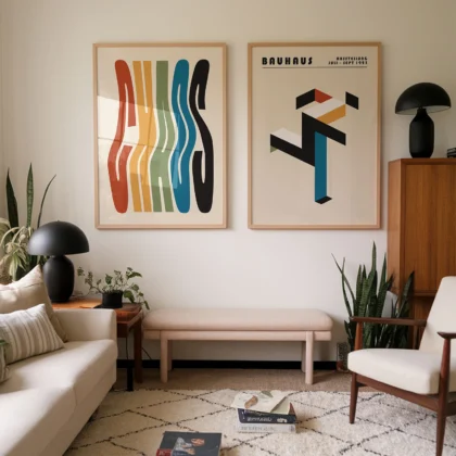 Bauhaus Print Set of 2 – Color Typography