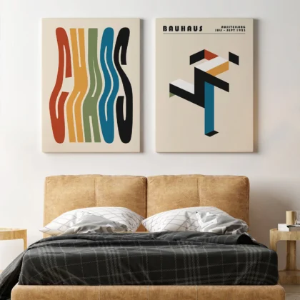 Bauhaus Print Set of 2 – Color Typography
