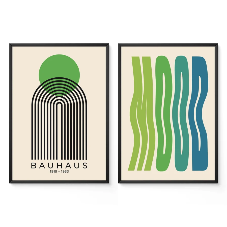 Bauhaus Print Set of 2 – Arc Balance