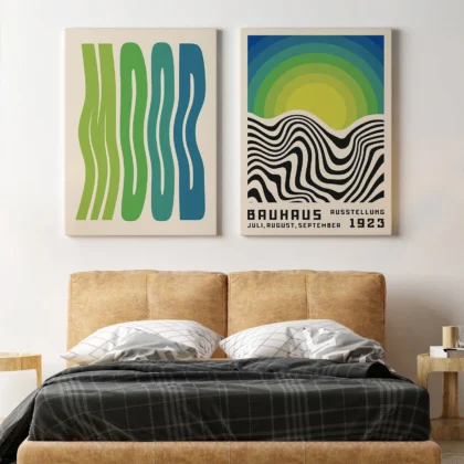 Bauhaus Print Set of 2 – Soft Motion
