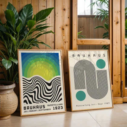 Bauhaus Print Set of 2 – Solar Lines