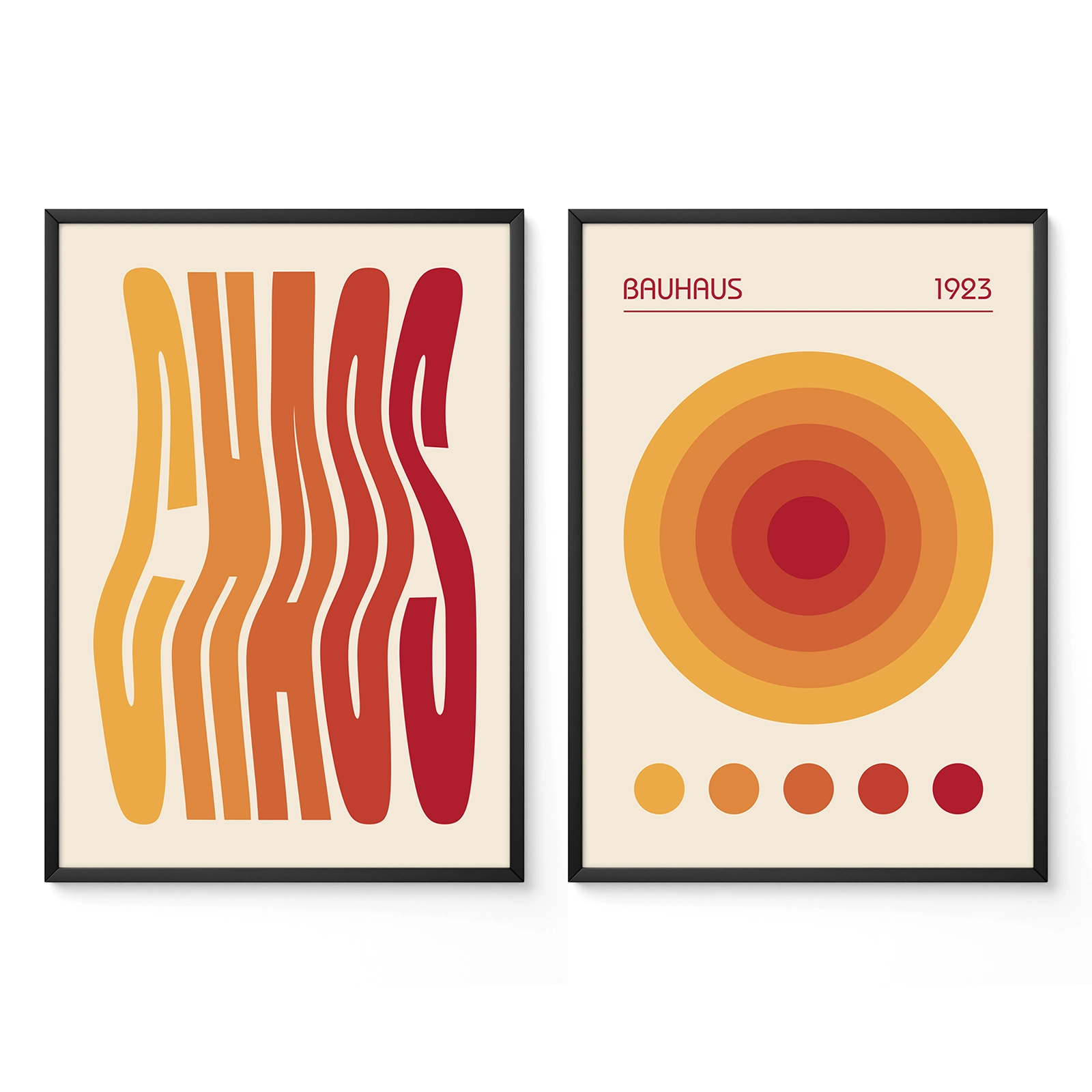 Bauhaus Print Set of 2 – Minimal Typography