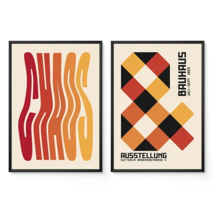 Bauhaus Print Set of 2 – Modern Typography