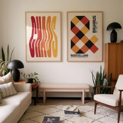 Bauhaus Print Set of 2 – Modern Typography