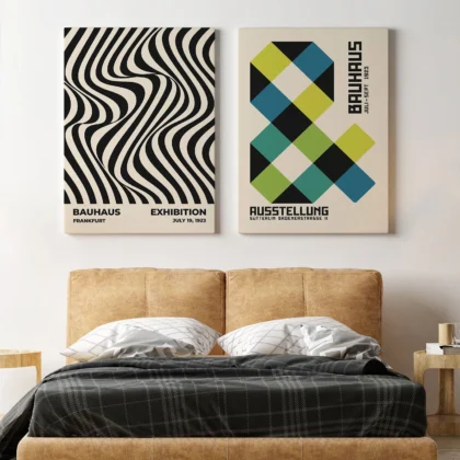 Bauhaus Print Set of 2 – Abstract Shapes