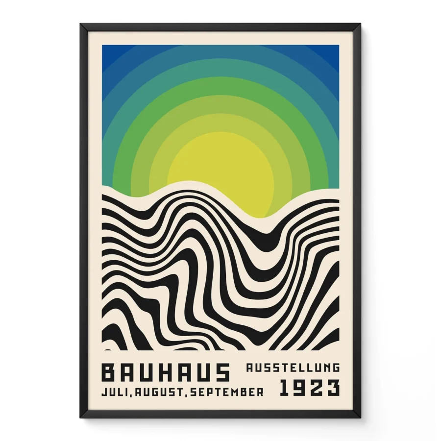Bauhaus 1923 Print – Green Sun