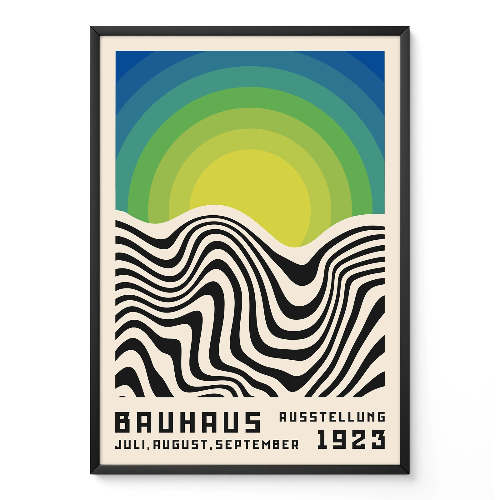 Bauhaus 1923 Print – Green Sun