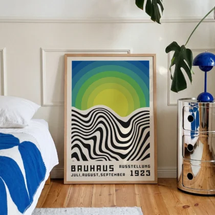Bauhaus 1923 Print – Green Sun