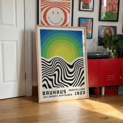 Bauhaus 1923 Print – Green Sun