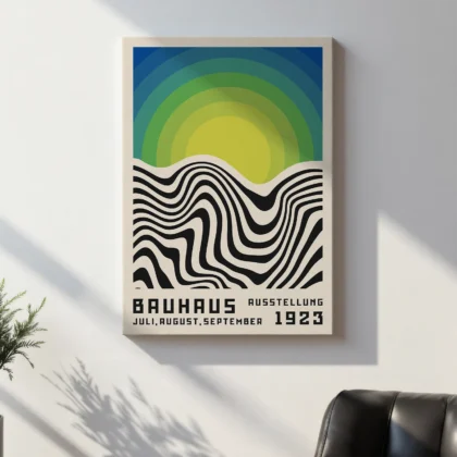 Bauhaus 1923 Print – Green Sun