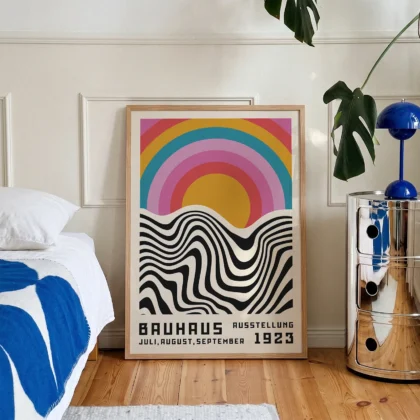 Bauhaus 1923 Print – Colorful Sun