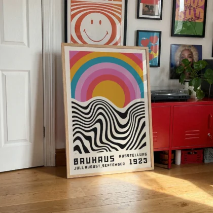 Bauhaus 1923 Print – Colorful Sun