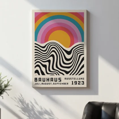 Bauhaus 1923 Print – Colorful Sun