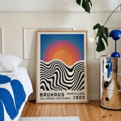 Bauhaus 1923 Print – Red Sun