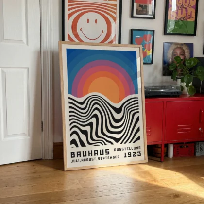 Bauhaus 1923 Print – Red Sun