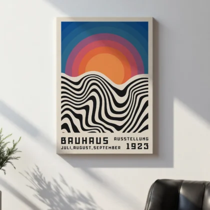 Bauhaus 1923 Print – Red Sun