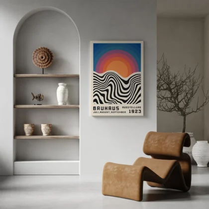 Bauhaus 1923 Print – Red Sun