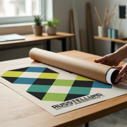 Bauhaus 1923 Print – Green Geometric Block
