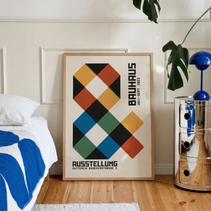 Bauhaus 1923 Print – Geometric Block