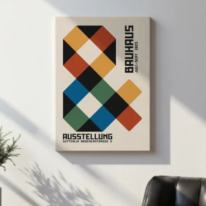 Bauhaus 1923 Print – Geometric Block