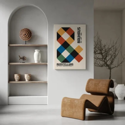 Bauhaus 1923 Print – Geometric Block