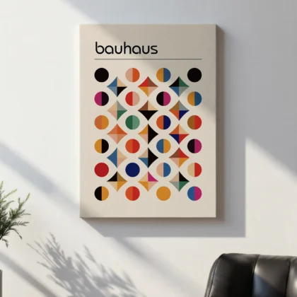 Bauhaus paveikslas – Spalvotos formos