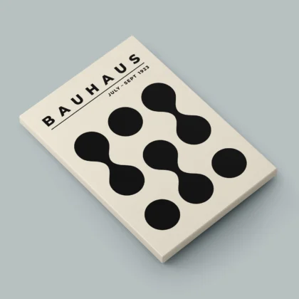 Bauhaus Print Set of 3 – Black Composition