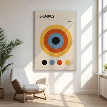 Bauhaus Print Set of 3 – Circle Harmony