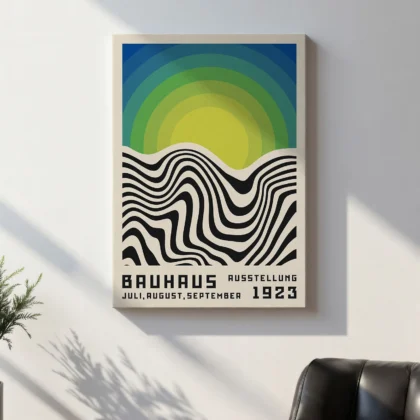 Bauhaus Wandbilder 3er Set – Stille Räume