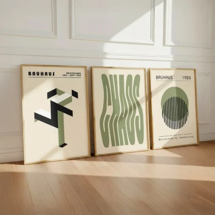 Bauhaus Print Set of 3 – Basic Forms
