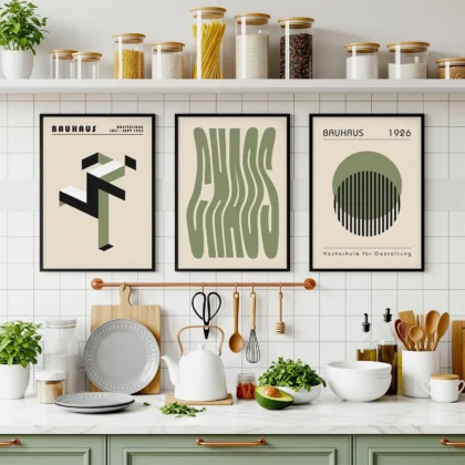 Bauhaus Print Set of 3 – Basic Forms